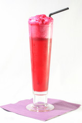 Strawberry Soda Float Drink