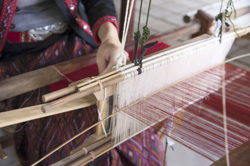 In the form of woven silk