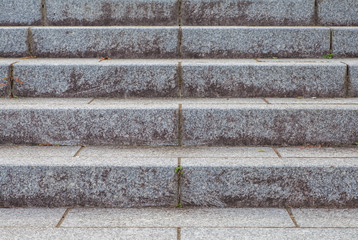 Close - up Outdoor stone staircase at building exterior