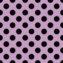polka dots on pink background