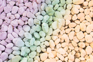 Pebbles  background with colorful gradient