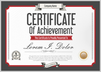 Obraz premium Vector certificate template
