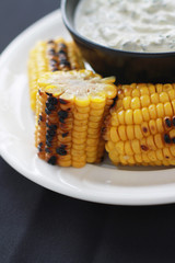 char grilled corn on the cob