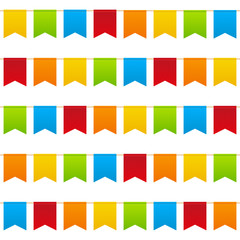 Seamless pattern with color flags
