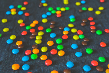 pile of colorful chocolate candy