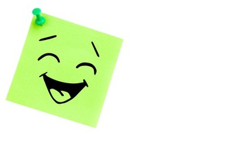 Composite image of smiling face