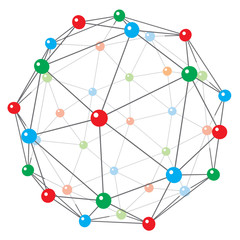 The stylized image of the crystal lattice