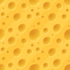Cheese Seamless Vector Pattern