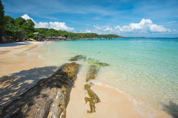 Sandy beach in the Thai island Ko Samet