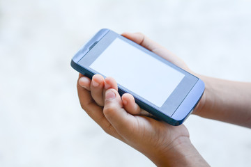 The black phone in the hands of children