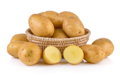  potato isolated on white background