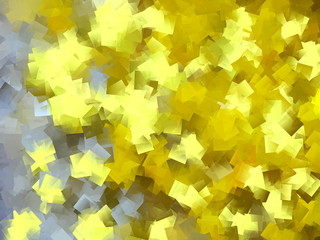 Gold and Yellow cubism Design