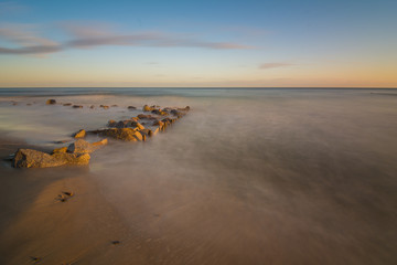 Sonnenaufgang an der Steilküste bei Stubbenfelde, Insel Usedom