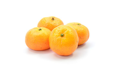 Orange fruit isolated on white background