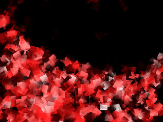 Red and Black cubism Design