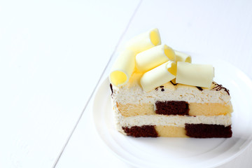 Cake white chocolat.