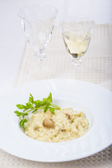 Risotto de boletus edulis