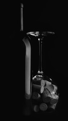 Weinflasche - Glas - Korken