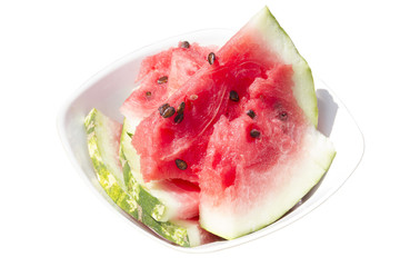 A juicy red watermelon