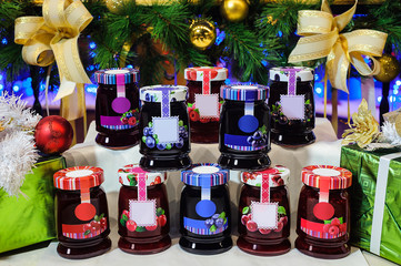 jars of berry jam