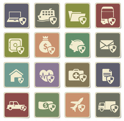 Insurance simply icons