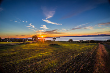 Sunset on Bolsena's lake