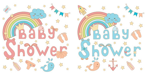 Baby shower invitation card