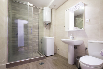 Interior of a modern bathroom