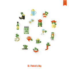 Saint Patricks Day Isolated Icon Set