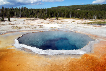 Hei&szlig;e Quelle im Yellowstone National Park, Wyoming, USA
