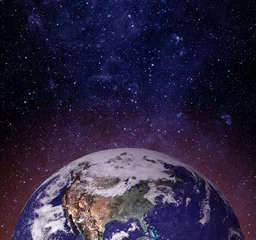 Photo sur Plexiglas Pleine Lune arbre Earth planet. Elements of this image furnished by NASA.