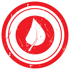 Red Herbs rubber stamp