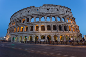 Fototapeta na wymiar Great Colosseum, Rome, Italy