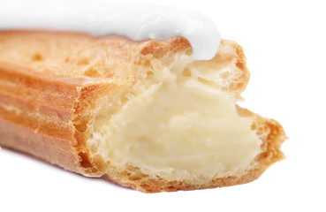 Eclairs isolated on white 