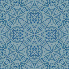Vector seamless texture in romantic style. Pattern with floral decorative ornament