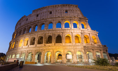 Fototapeta na wymiar Great Colosseum, Rome, Italy