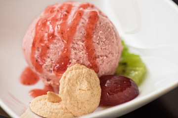 Fruit ice cream