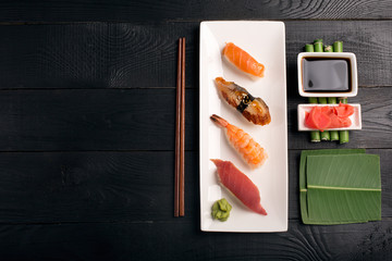 Traditional japanese sushi