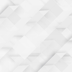 Vector Abstract geometric shape from gray cubes. 