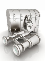 binoculars and chest