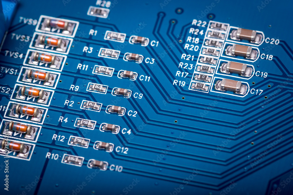 Poster electronic collection - computer circuit board