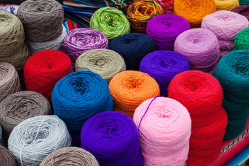 skeins of wool