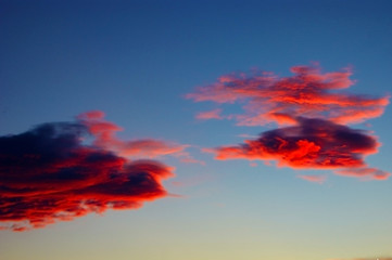Fototapeta premium Clouds at sunset