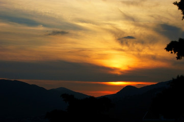 Sunset sky