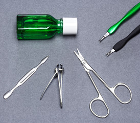 Stainless steel manicure tools for removing the cuticle