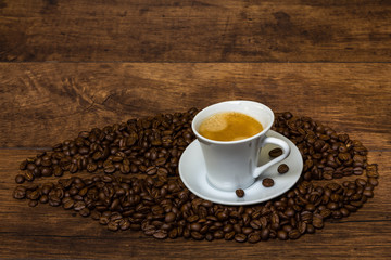 Tasse leckeren Kaffee Crema