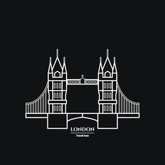 Fototapeta premium Tower bridge Icon 