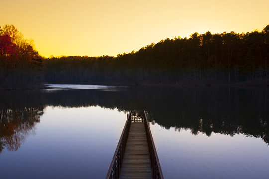 tranquil lake scene