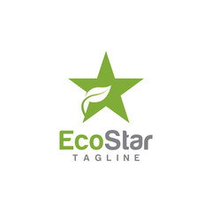 vector leaf star logo icon