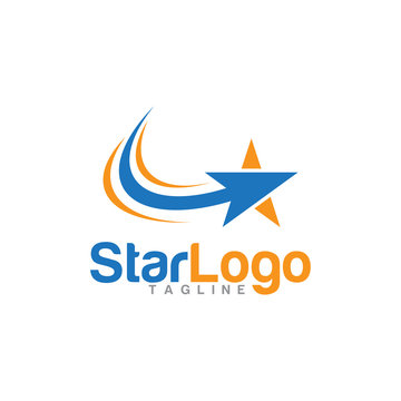 vector arrow star logo icon